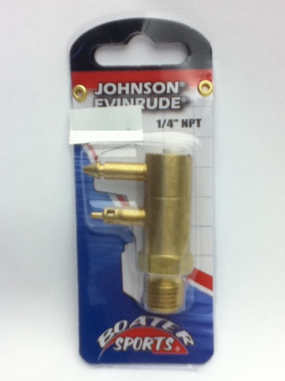 BOATER SPORTS Male Fuel Tank Connector, Brass - Johnson/Evinrude